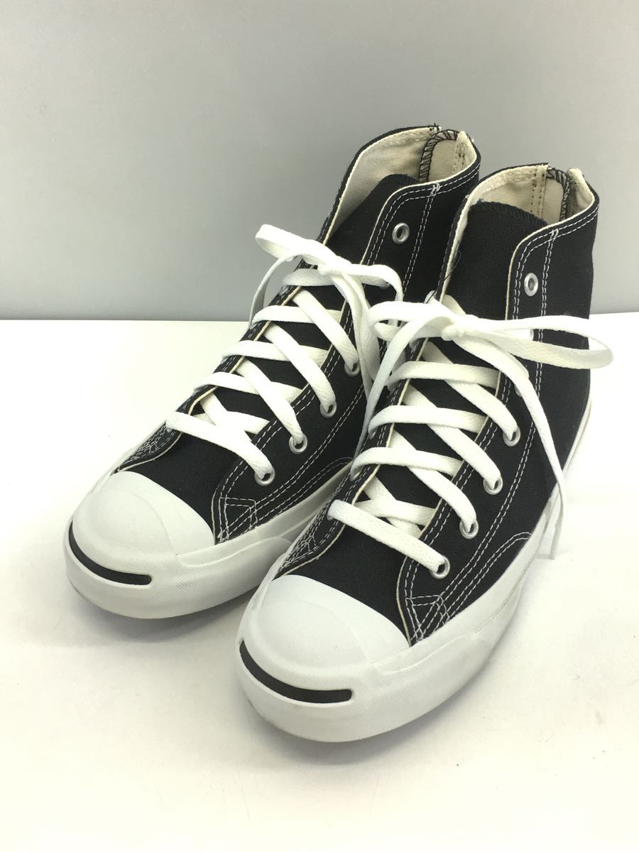 CONVERSE◆ハイカットスニーカー/24.5cm/BLK/キャンバス/1SC976/JACK PURCELL BACKZIP RH_画像2