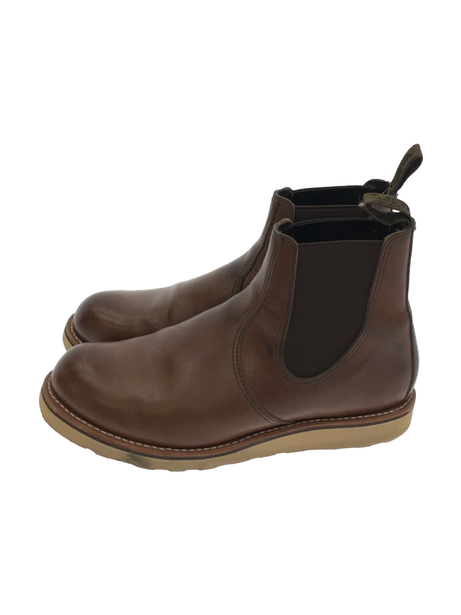 RED WING◇サイドゴアブーツ 27cm BRW レザー 3190 ブーツ