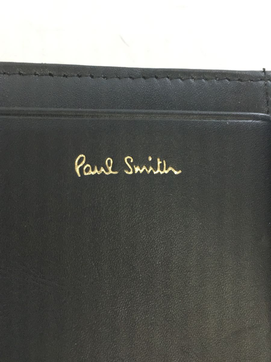 Paul Smith◆3つ折り財布/レザー/BLK/無地/メンズ/PSC763_画像3