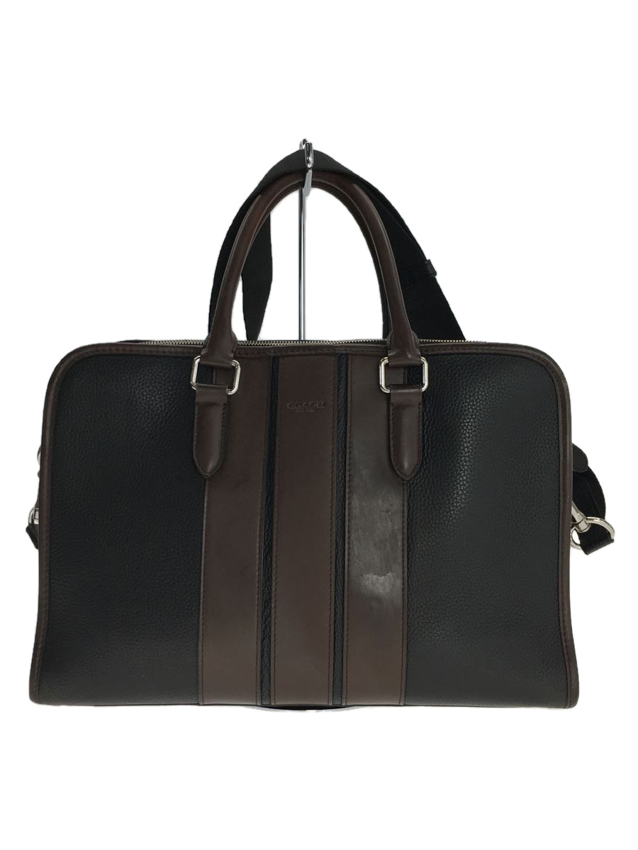 新しい COACH◇ブリーフケース/レザー/ブラック/f72308/2WAY