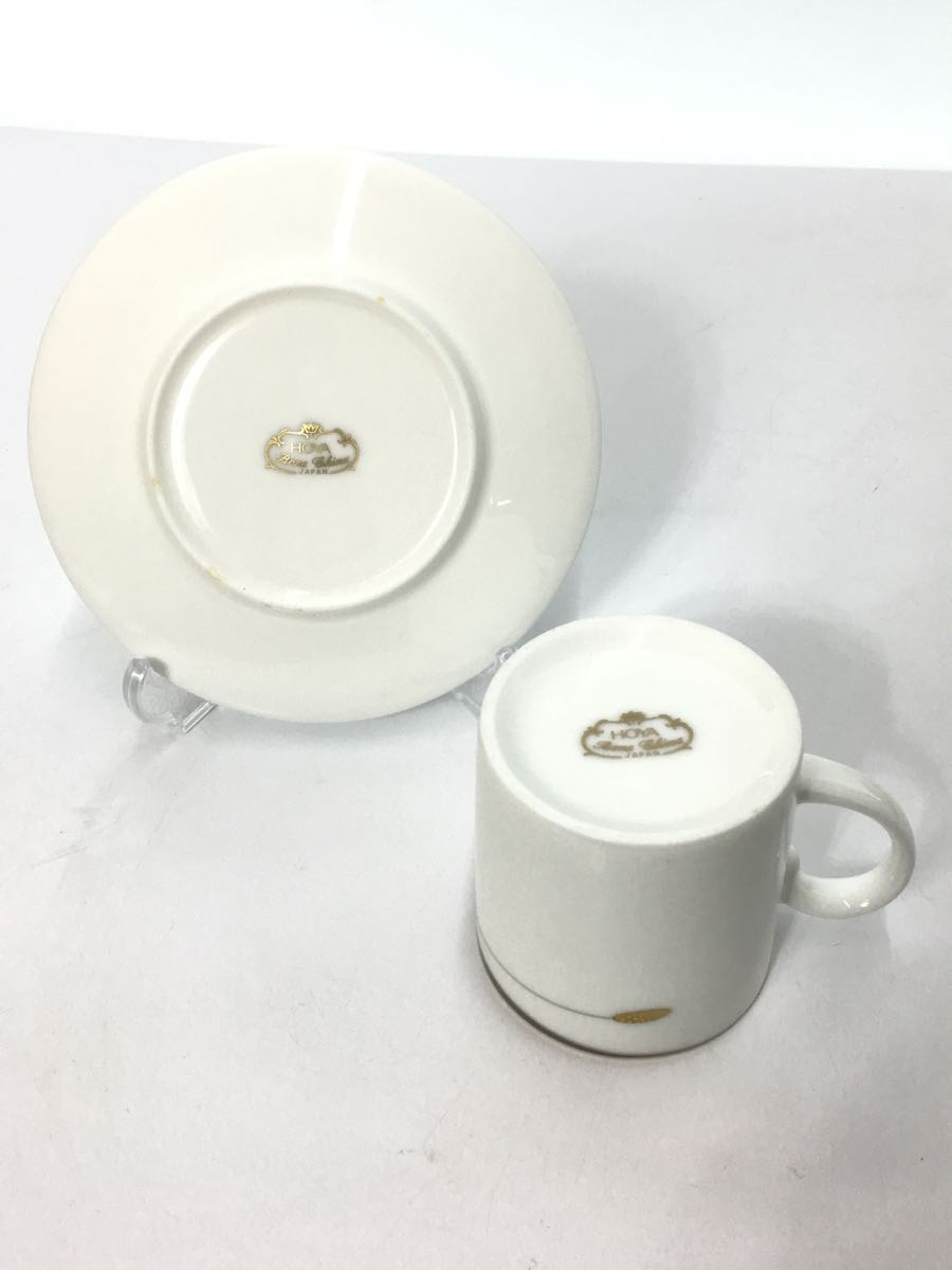 HOYA◆カップ&ソーサー/6点セット/WHT/BONE CHINA/ HOYA/ホヤ_画像2