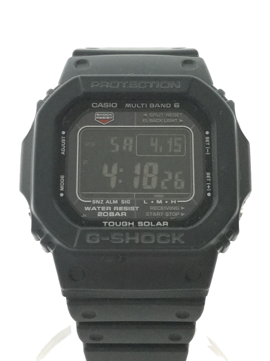 CASIO◆クォーツ腕時計/デジタル/ラバー/BLK/BLK/GW-M5610