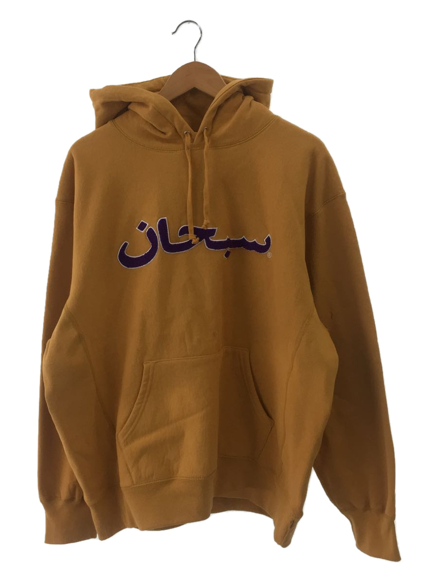 Supreme◆21FW/Arabic Logo Hooded Sweatshirt/パーカー/L/コットン/YLW