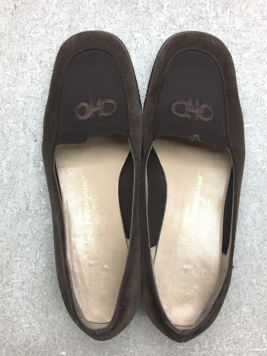 Salvatore Ferragamo◆ローファー/US5.5/ブラウン/使用感アリ_画像3