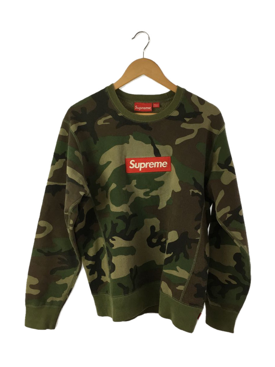 Supreme◆15AW/Box Logo Crew Neck Sweatshirt/M/コットン/マルチカラー/カモフラ