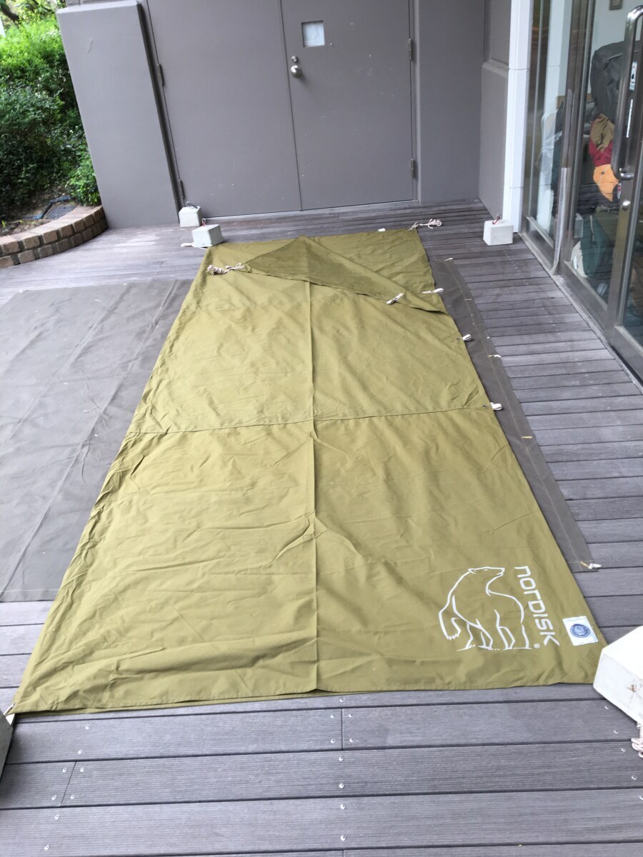 NORDISK◆タープ Kari 12 Basic Cotton Tarp 242025 [カーキ]_画像3