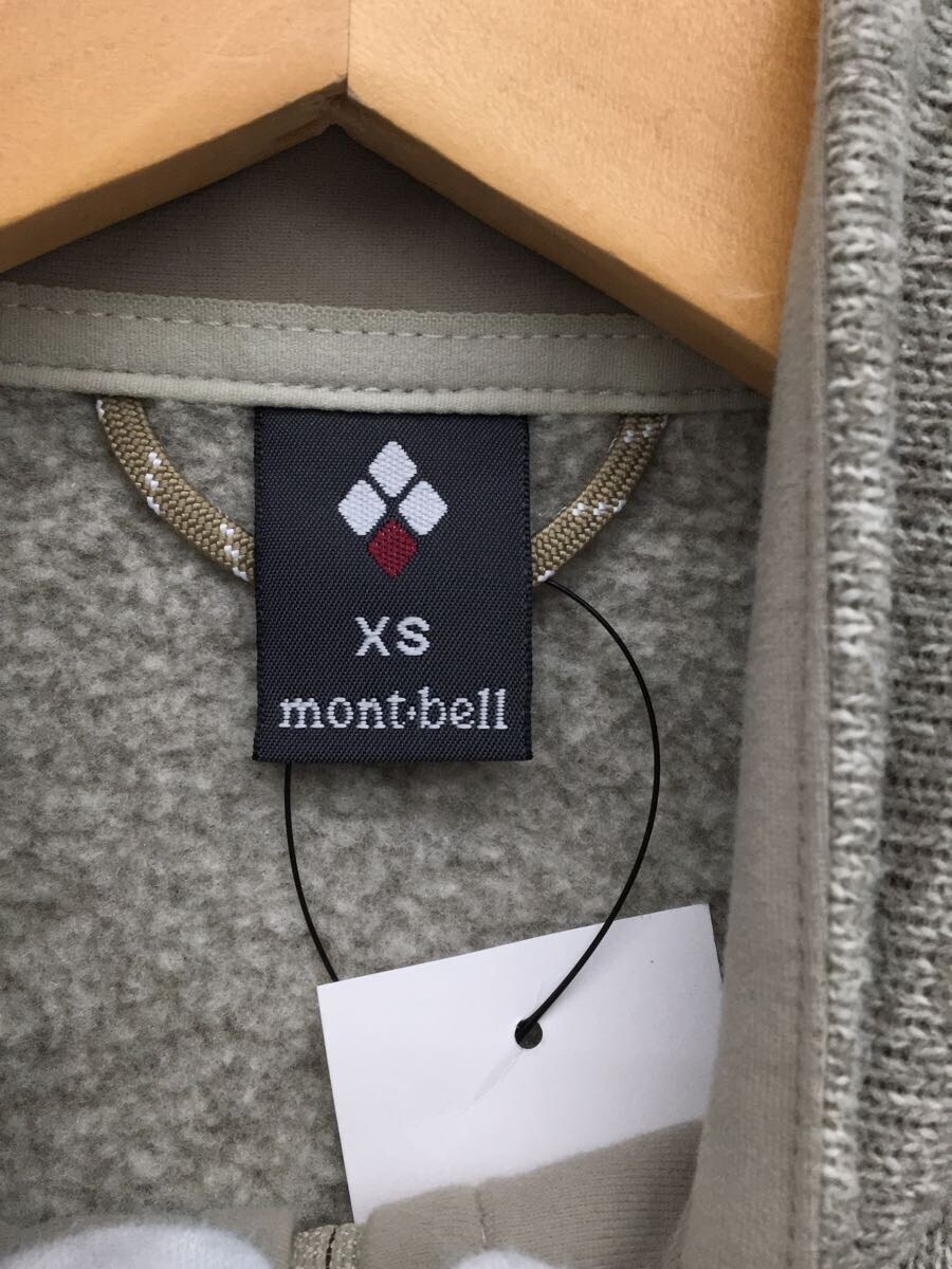 mont-bell◆クリマプラス ニットジャケット/XS/ポリエステル/GRY_画像3