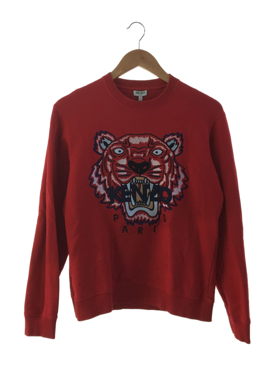 KENZO◆Classic Tiger Sweatshirt/スウェット/S/コットン/RED/F865SW0014XA