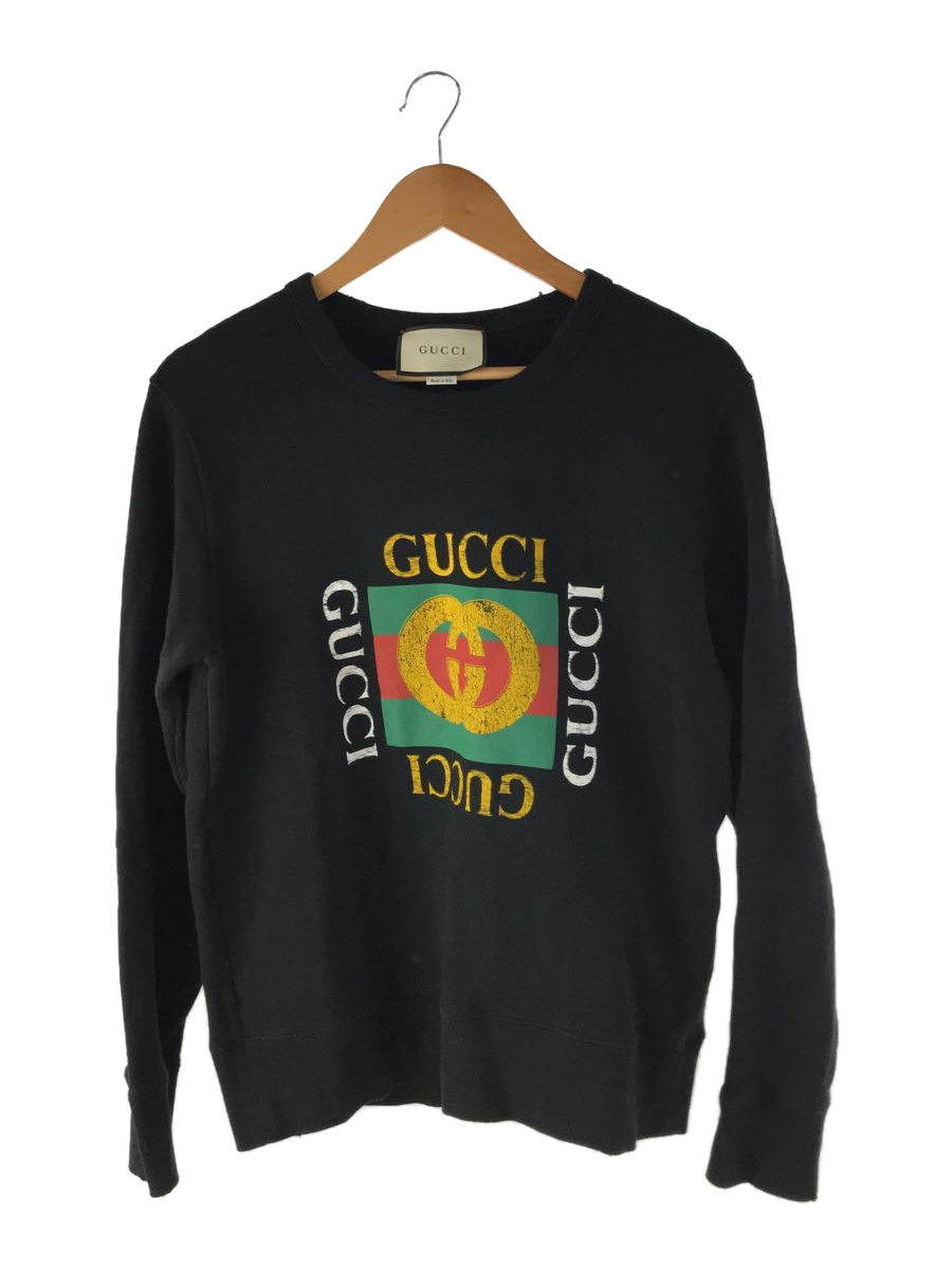 お気にいる】 GUCCI◇スウェット/-/コットン/BLK/454569-x5j57 Lサイズ