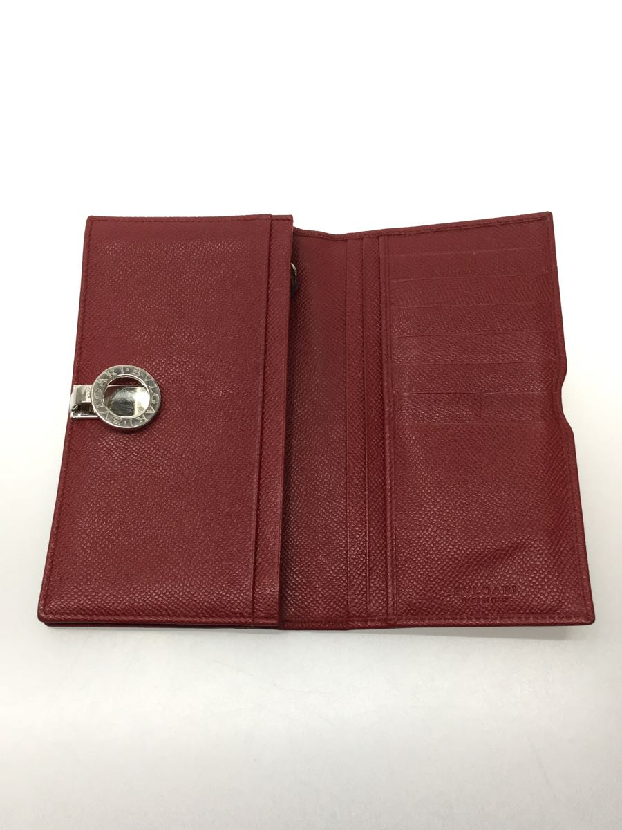 BVLGARI◆長財布/レザー/RED/レッド/メンズ/33748_画像4