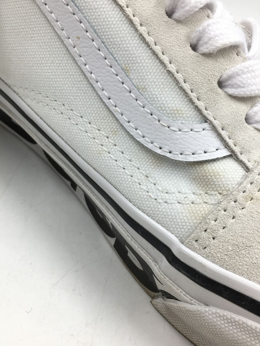 VANS◆ローカットスニーカー/26.5cm/WHT/コットン/622505-0001/汚れ有_画像8