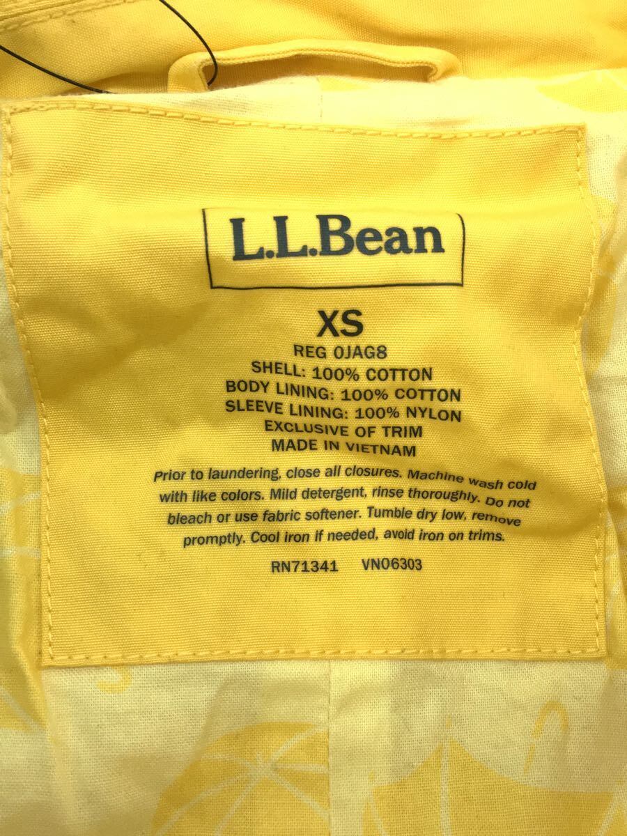 L.L.Bean◆ジャケット/-/コットン/YLW/無地_画像5