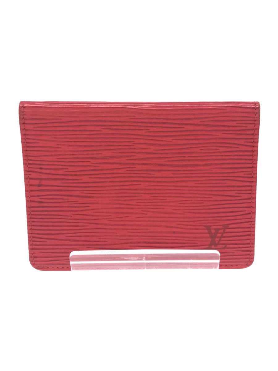 LOUIS VUITTON◆ポルト2カルトヴェルティカル_エピ_カスティリアンレッド/-/RED/レディース_画像1