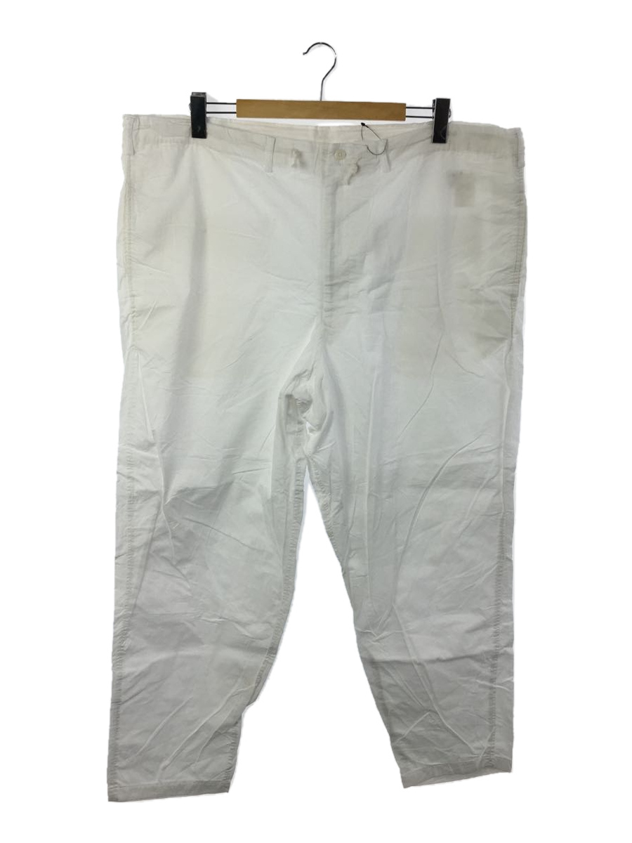 【国際ブランド】 yohji yamamoto POUR HOMME◆ボトム/M/コットン/ホワイト/無地/HT-P09-013 Mサイズ 【国際ブランド】 yohji yamamoto POUR HOMME◆ボトム/M/コットン/ホワイト/無地/HT-P09-013 Mサイズ