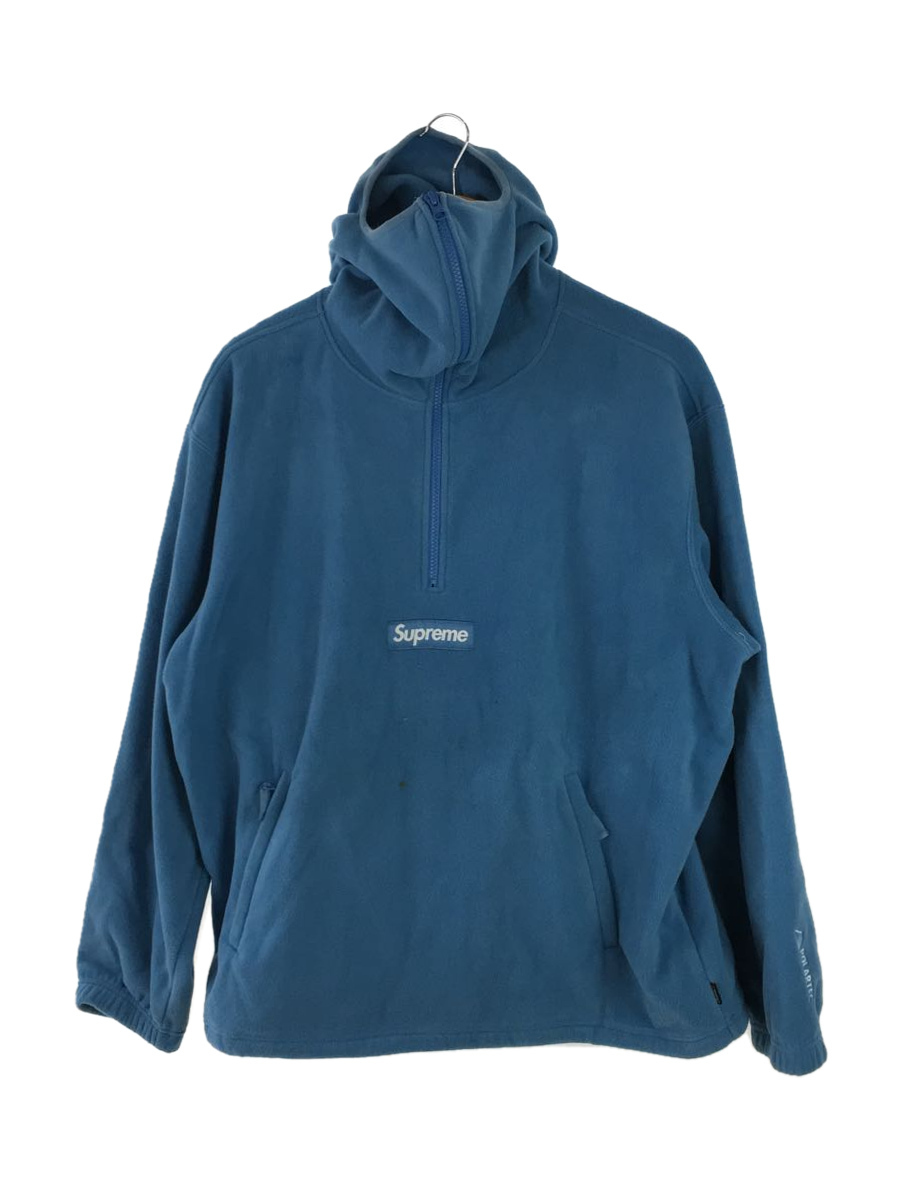 充実の品 Supreme◇汚れ有/パーカー/L/コットン/ブルー Lサイズ