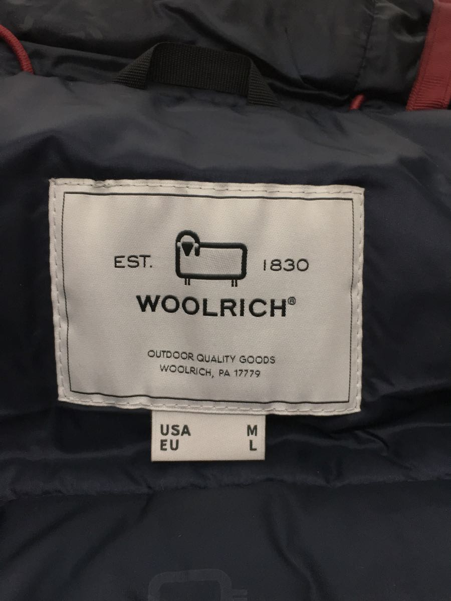 Woolrich◆21AW/パトロールハイブリッドダウンジャケット/M/ナイロン/ボルドー/WJOU0070_画像3