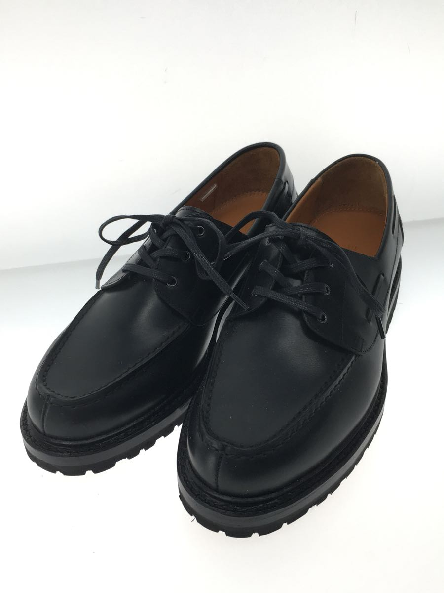 SOPHNET.◇LEATHER BOAT SHOES/シューズ/27cm/BLK/レザー