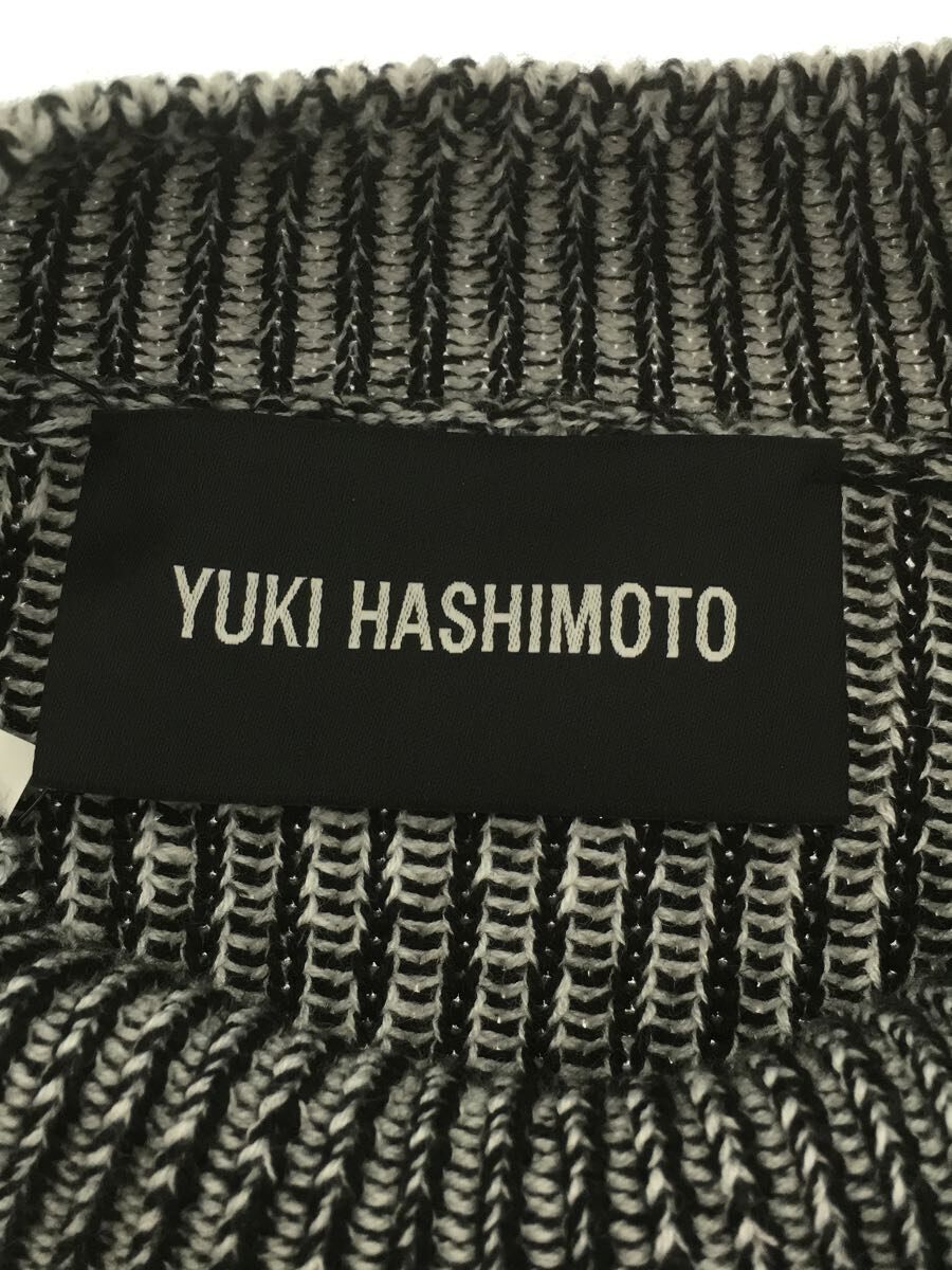 YUKI HASHIMOTO◆スカーフドッキングニットセーター/セーター(厚手)/48/アクリル/GRY/202-01-0501_画像3