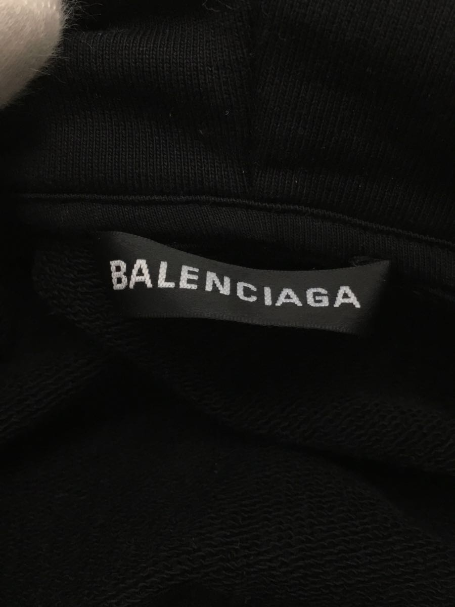 BALENCIAGA◆パーカー/XS/コットン/BLK/プリント_画像3