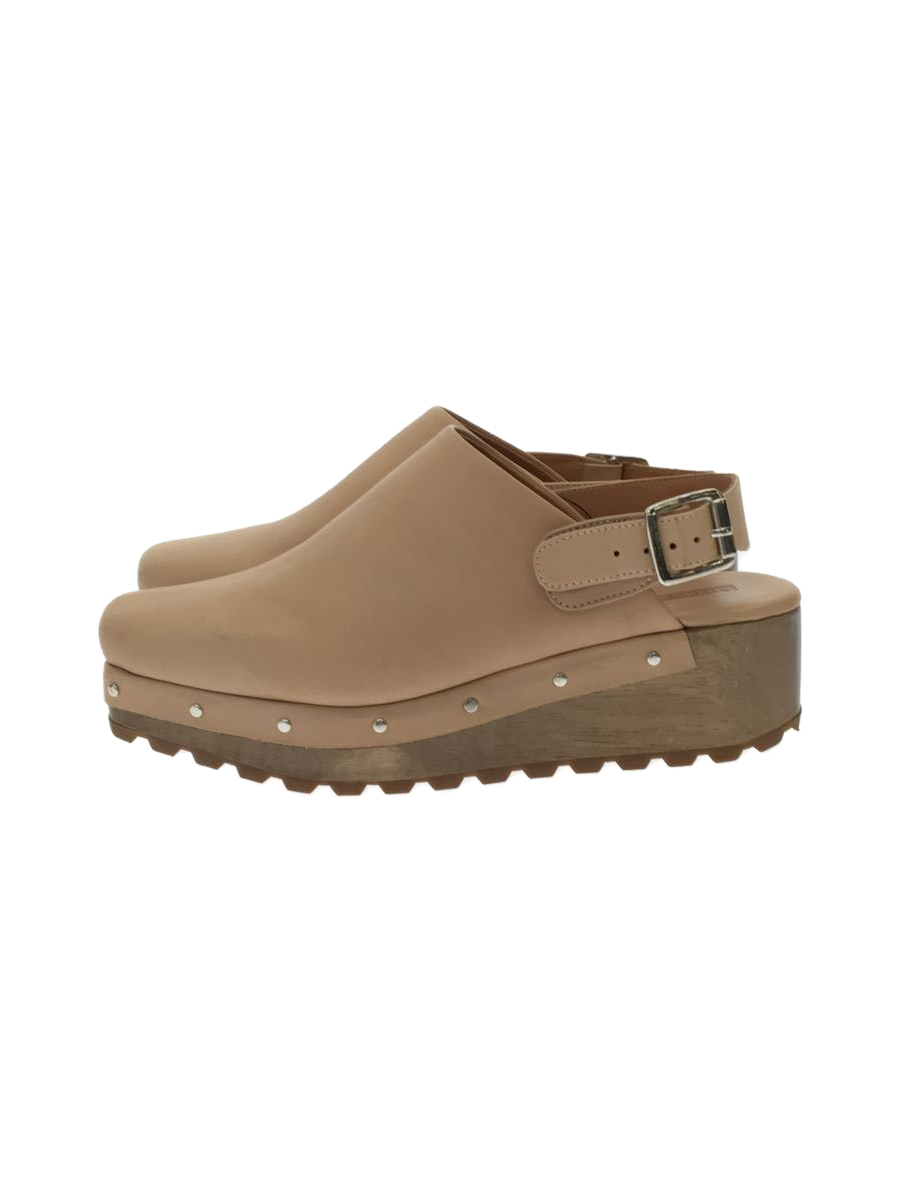 激安価格の RACHEL COMEY◇BEAM CLOG/US8/BEG/レザー 24.5cm 