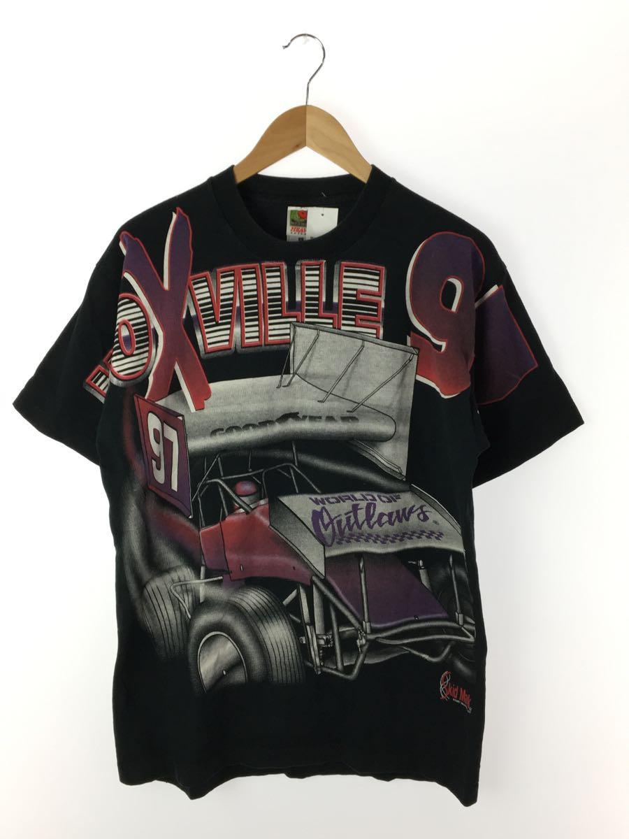 FRUIT OF THE LOOM◆90s/1997/KNOXVILLE/Tシャツ/L/コットン/ブラック