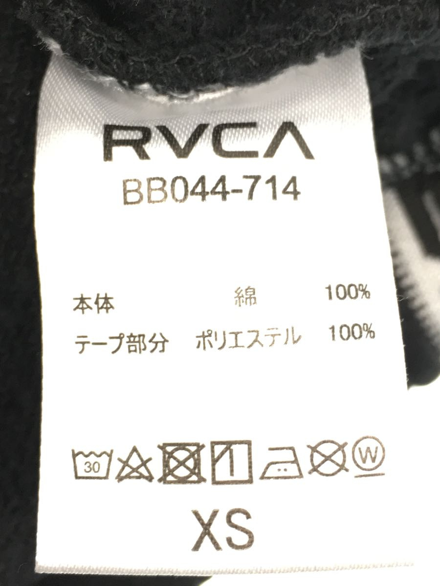 RVCA◆ルーズシルエットロガサイドテープ柄スウェットパンツ/XS/コットン/BLK/BB044-714_画像5