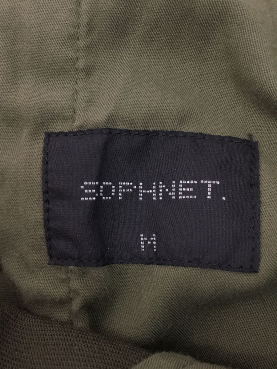 SOPHNET.◆スラックスパンツ/M/コットン/KHK/無地/SOPH-202011/20-21AW_画像4