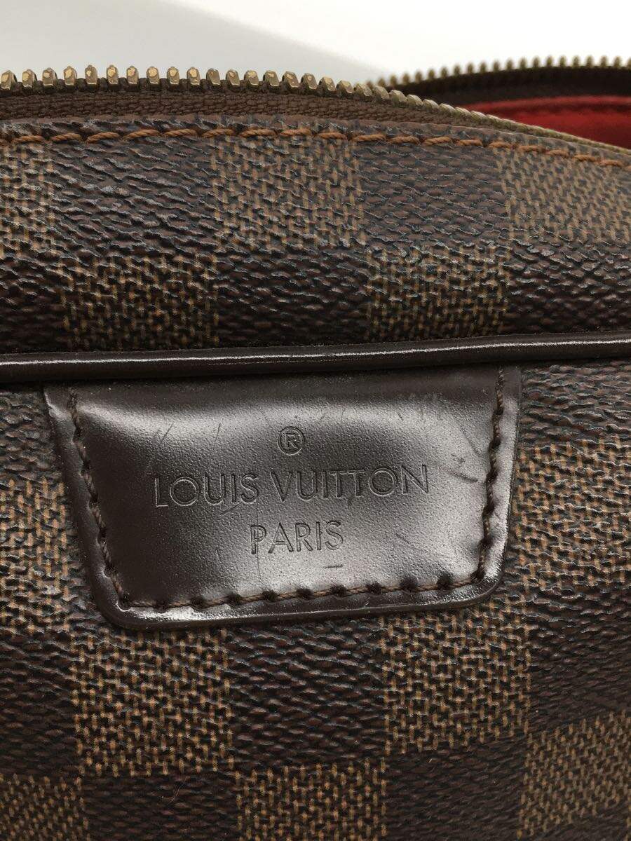 LOUIS VUITTON◇リヴィントンPM_ダミエ・エベヌ_BRW/PVC/BRW/総柄