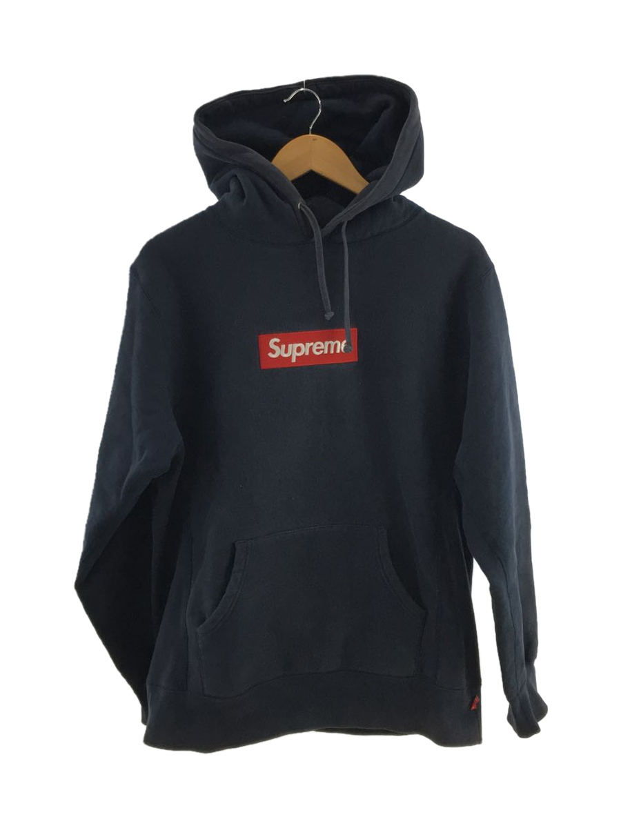 注目 Supreme◇Box Sweatshirt/パーカー/L/コットン/NVY/無地 Hooded