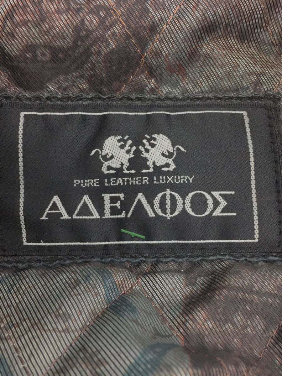 AAEAQOE/レザージャケット・ブルゾン/M/羊革/BLK/pure leather luxury_画像3