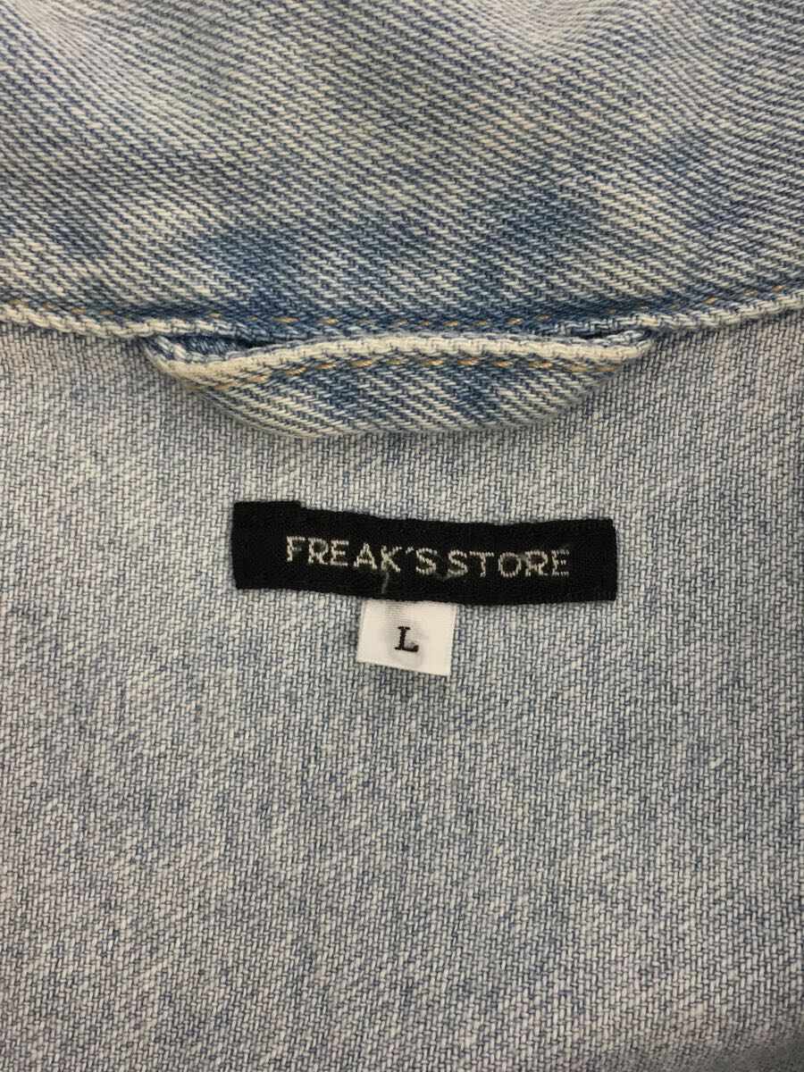 FREAK’S STORE◆FES18-016/Gジャン/L/デニムジャケット/コットン/インディゴ/無地/トラッカージャケット_画像3