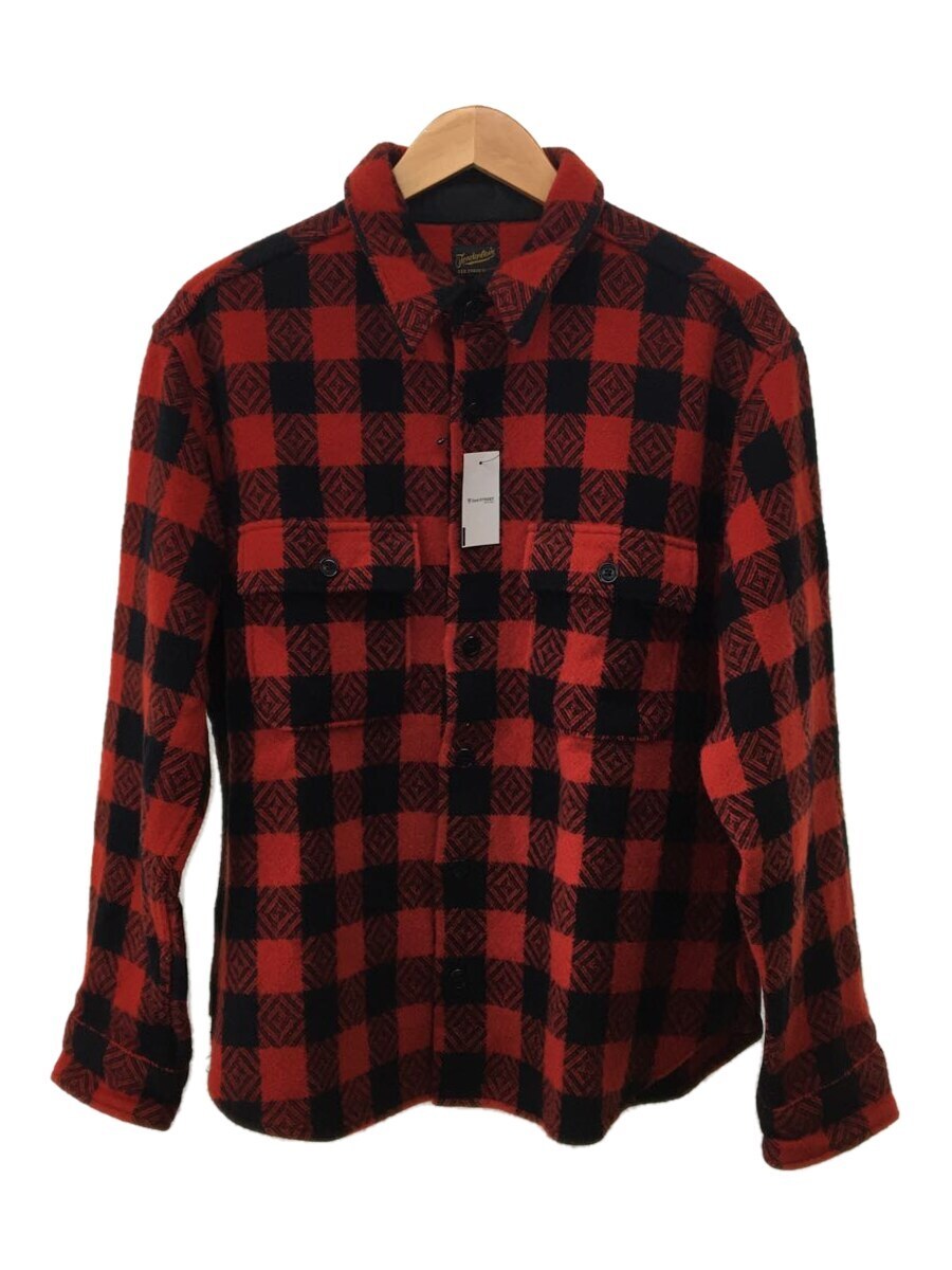 TENDERLOIN◇バッファロージャケット/M/ウール/RED/チェック TENDERLOIN◇バッファロージャケット/M/ウール/RED/チェック