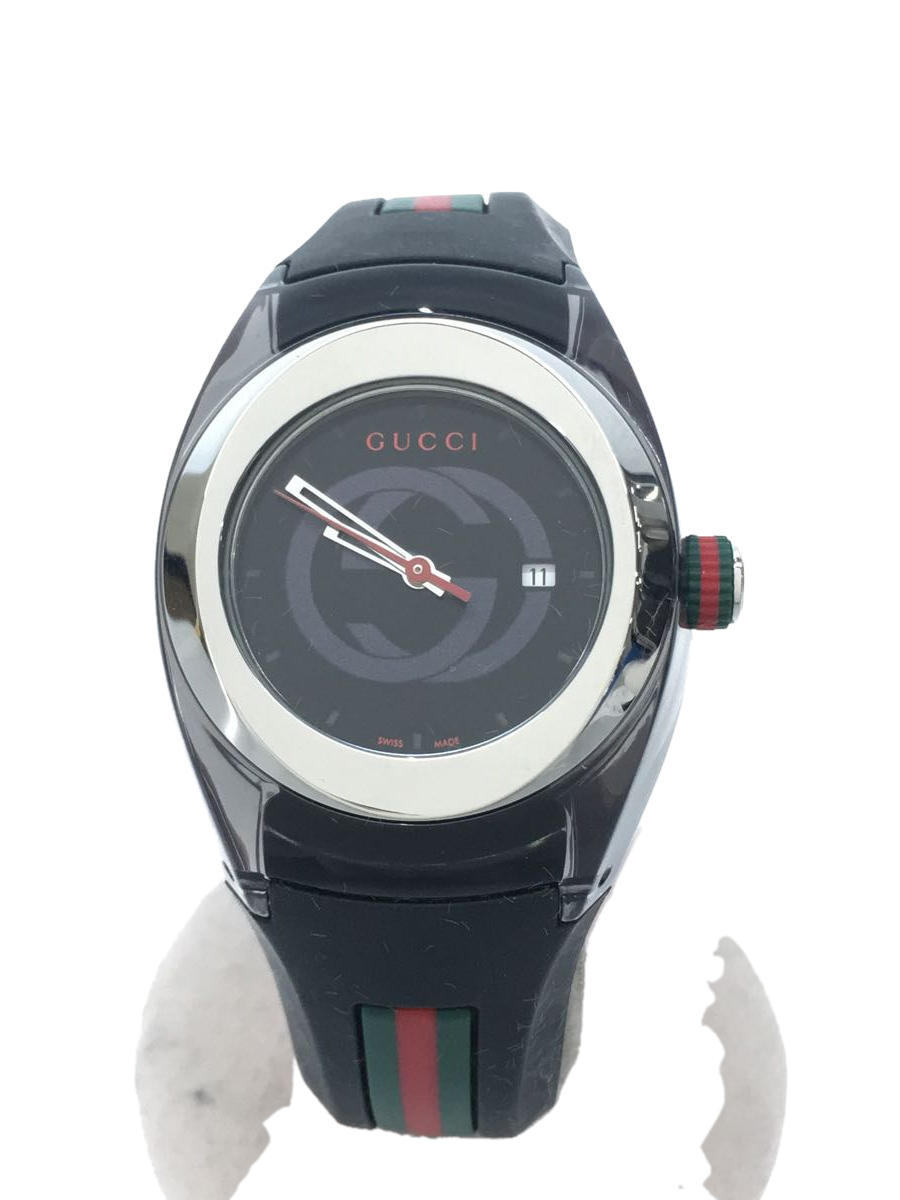 GUCCI*SYNC/ Sherry линия / кварц наручные часы / аналог / Raver /BLK/BLK/137.3