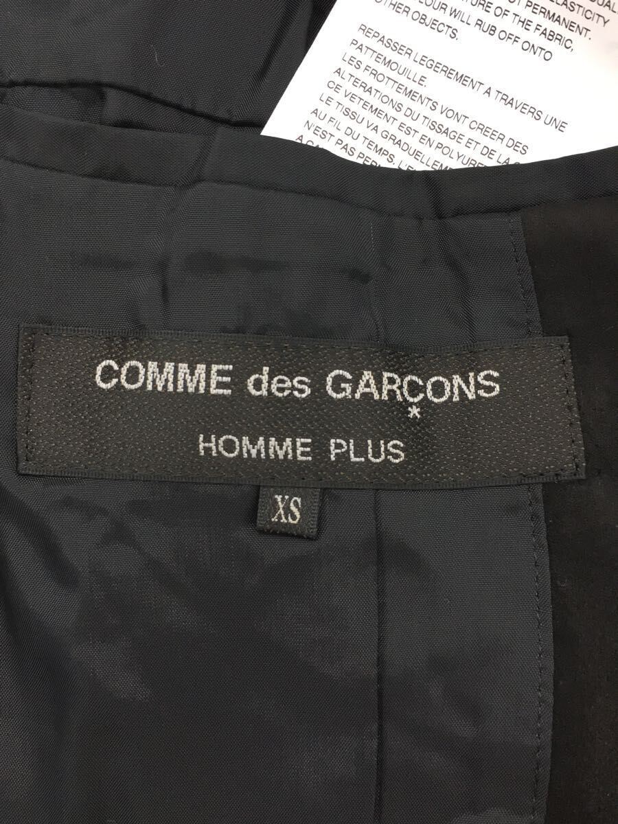 COMME des GARCONS HOMME PLUS◆AD2022/プルオーバーコート/フード付/XS/BLK/PJ-J002_画像3