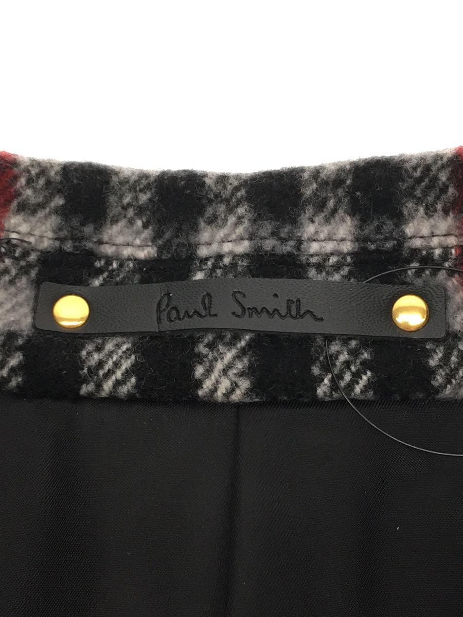 Paul Smith◇チェスターコート/L/ウール/BLK/チェック/MK/PF IS