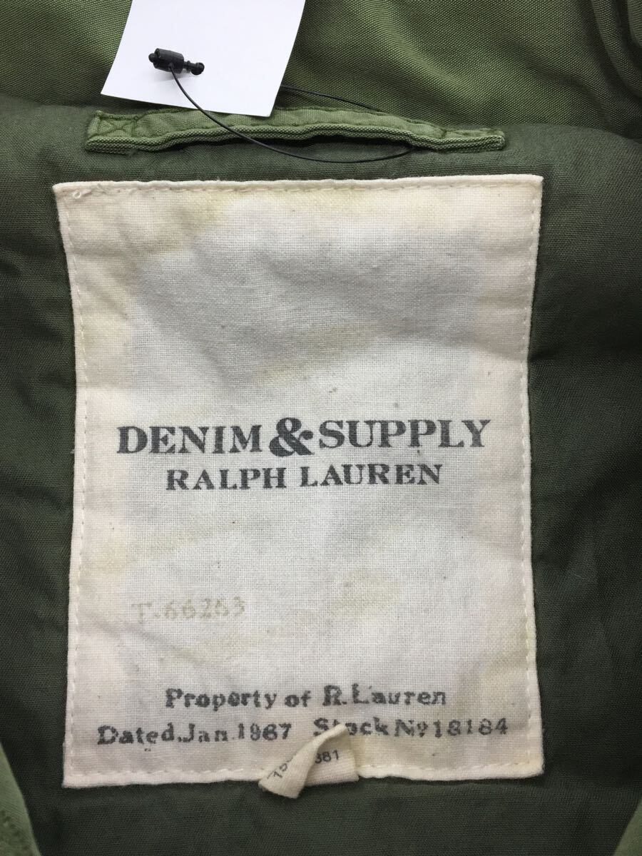 Denim & Supply Ralph Lauren◆ニット切替中綿ミリタリージャケット/XXS/コットン/カーキ_画像3