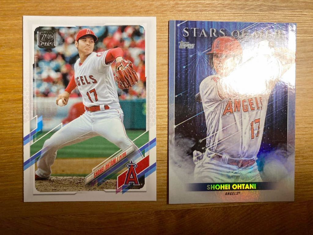 大谷翔平 topps カード2枚セット リフラクター エンゼルス ANGELS SMLB