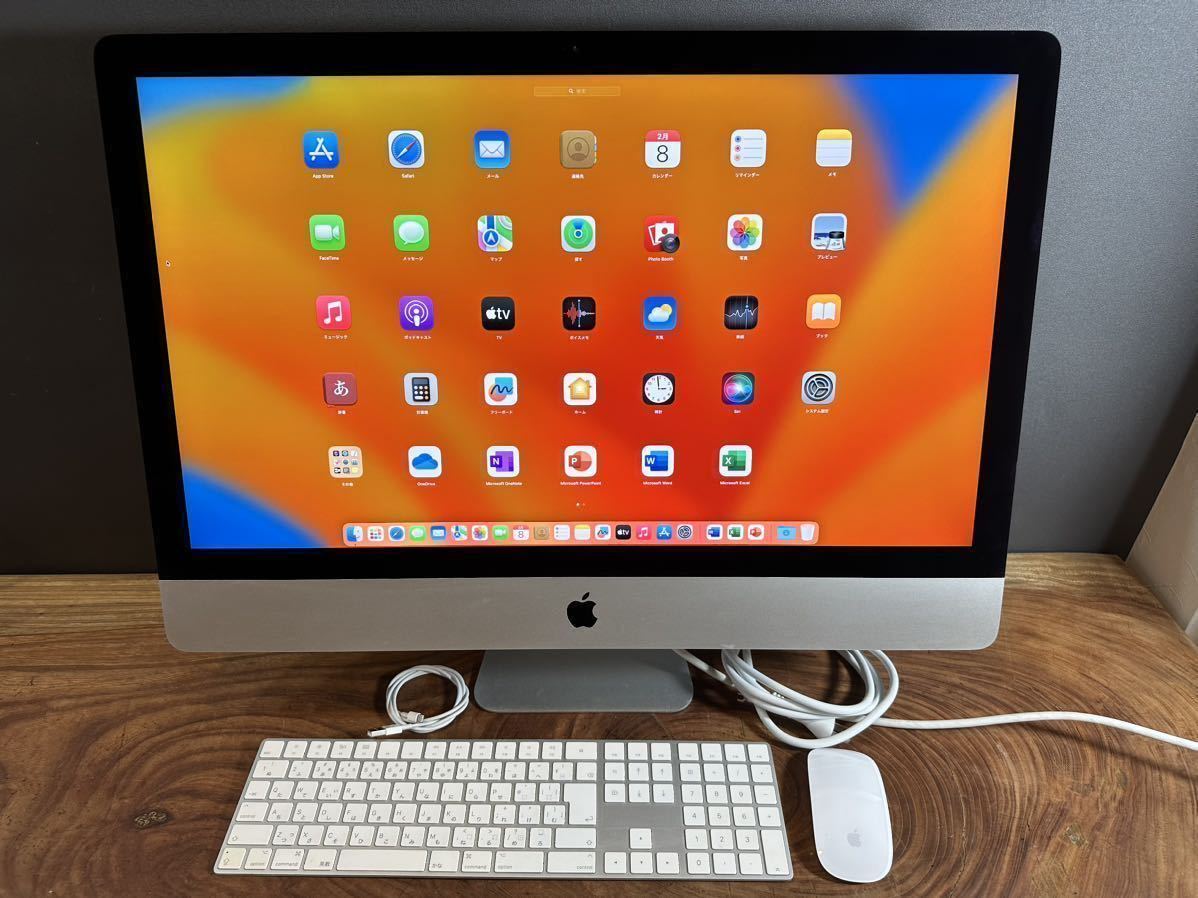 極美品」Apple iMac Retina 27inch 2019/CPUi5 3 7GHZ/32GB/SSD1TB