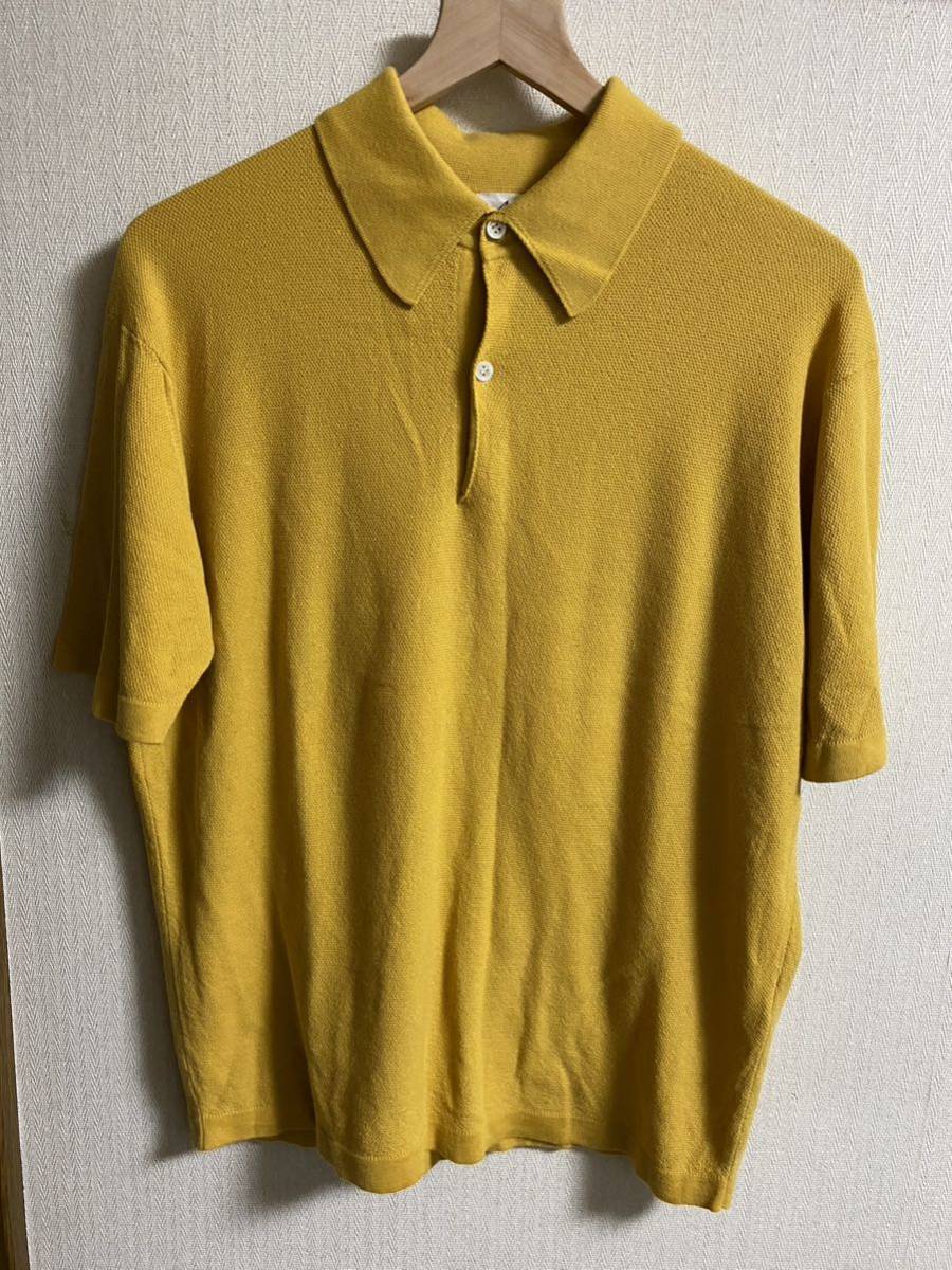 Anatomica ポロシャツ イエロー サイズ4 アナトミカ マスタード ジョンスメドレー JOHN SMEDLEY サマーニット