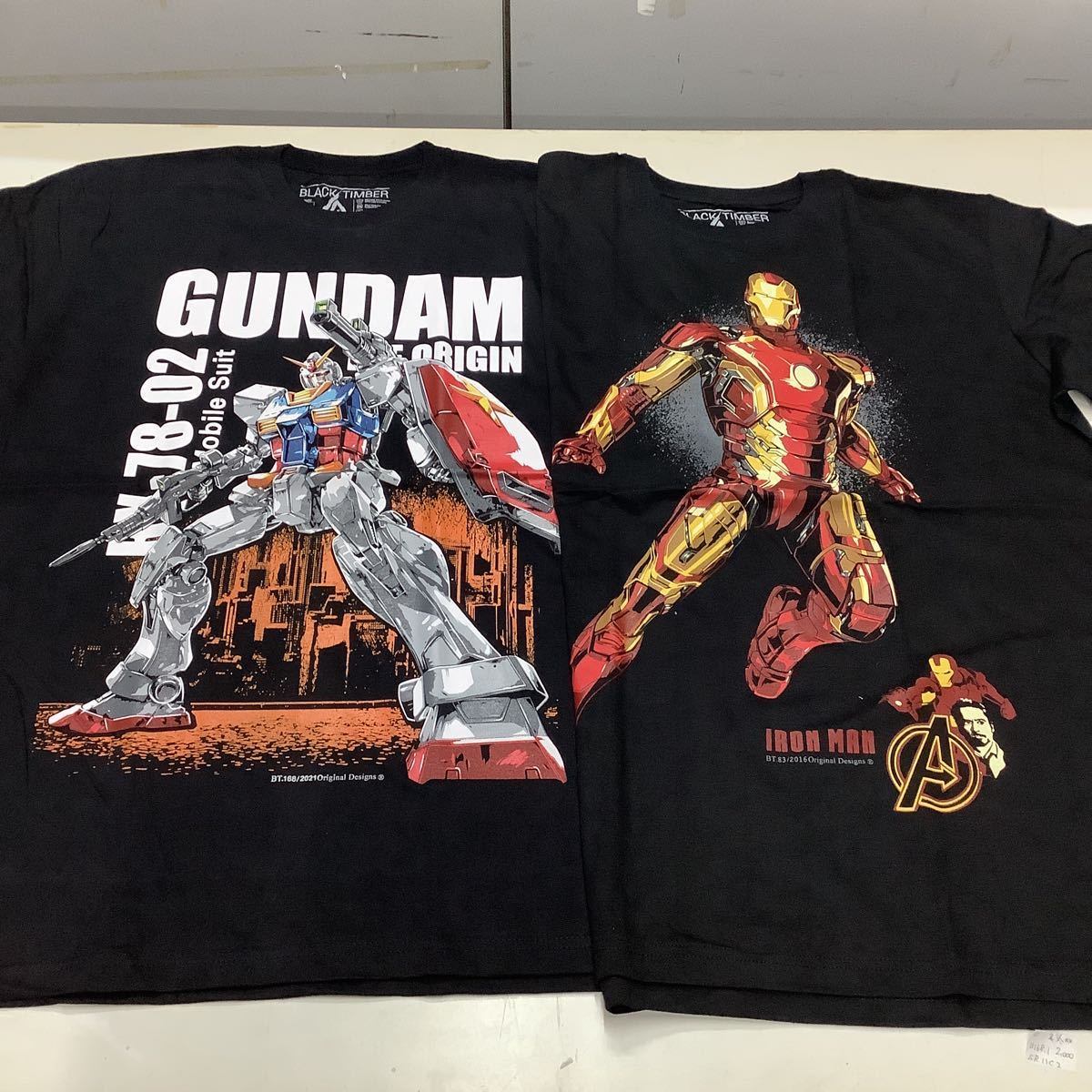sakura 様　デザインプリントTシャツ XLサイズ (2L) (LL) アイアンマン & ガンダム
