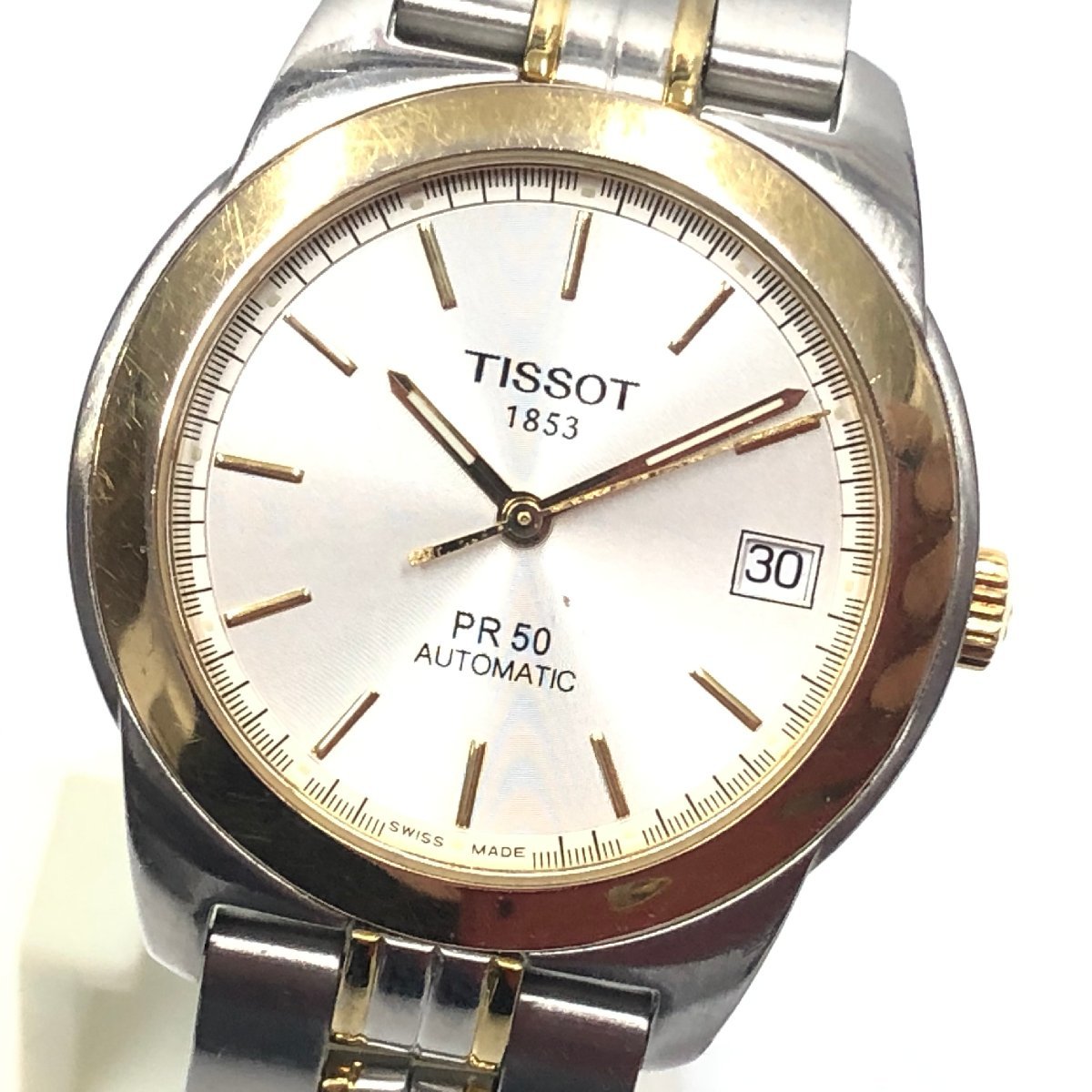 高価値】 PR50 1853 ティソ TISSOT コンビ /T090001 不動 ジャンク