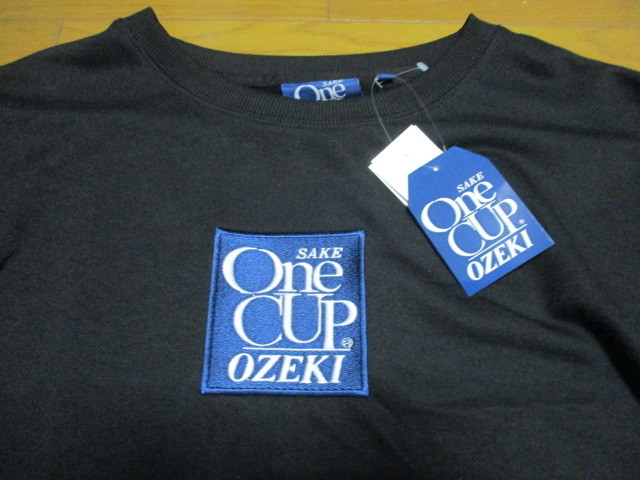 新品　ワンカップ大関　トレーナー　３L　大きいサイズ　黒　刺繍　ロゴ　ONE CUP　SAKE　OZEKI　デカロゴ　企業　即決あり　1点限り_画像4