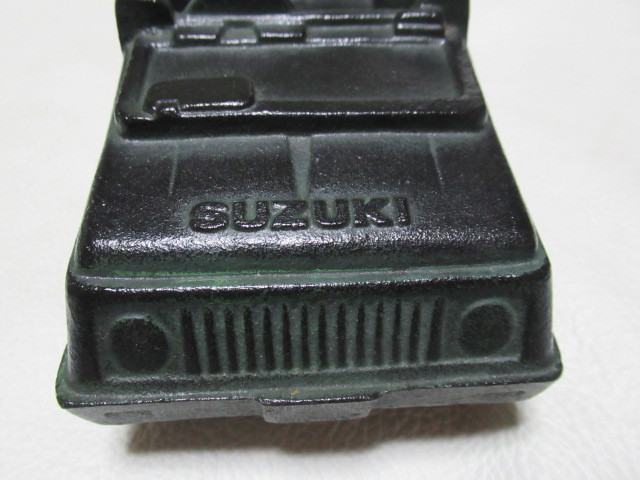 ■非売品 美品 1981年（昭和56年）！店頭用 SUZUKI JIMNY（ジムニー）SJ30 発売記念 総金属製オブジェ 縦11ｃｍ、横19.5ｃｍ、幅9ｃｍ