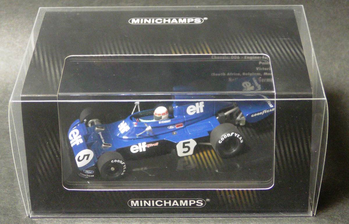 【新品】 1973 1/43 未展示 Tyrrell ミニチャンプス MINICHAMPS F1 Champion World J・スチュワート フォード ティレル #5 J.Stewart 006 Ford レーシングカー