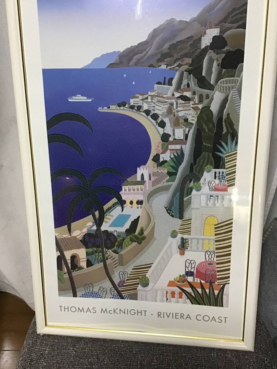 Thomas McKnight トーマス・マックナイト RIVIERA COAST アートポスター ポスター 額装 102×55cm_画像5