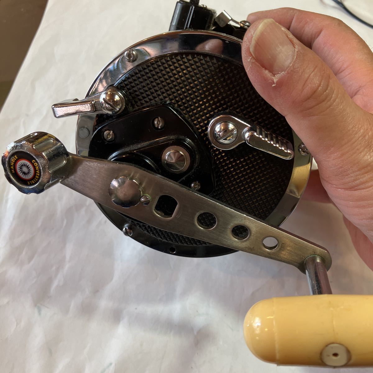 両軸リール　DAIWA OCEANSTAR 3000 海用　大物泳がせ用、船用　美品　ライン付き　袋付き　ラインメーター付き