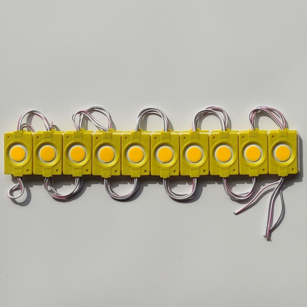 【在庫限り】イエロー 24V シャーシマーカー 20個 LED ラウンド 黄 丸