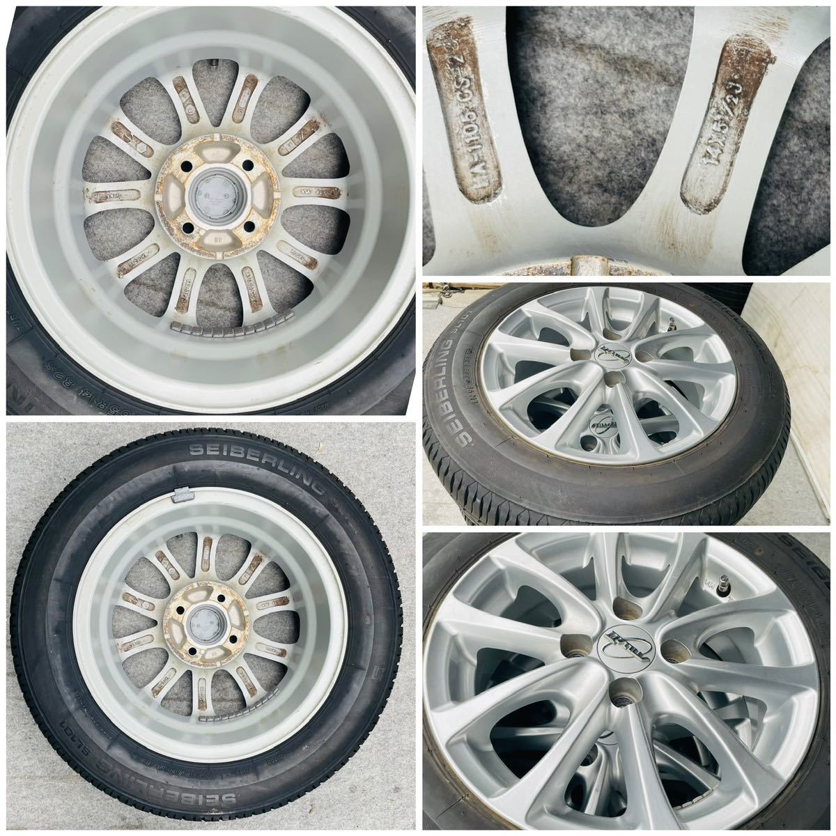 バリ溝。MW2社外ホイール14インチ×5.5J+40 100/4穴-