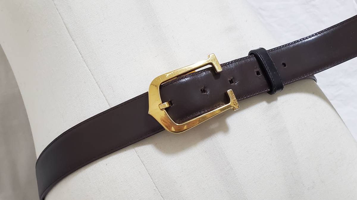 正規 カルティエCartier アルディロン ロングCロゴバックル