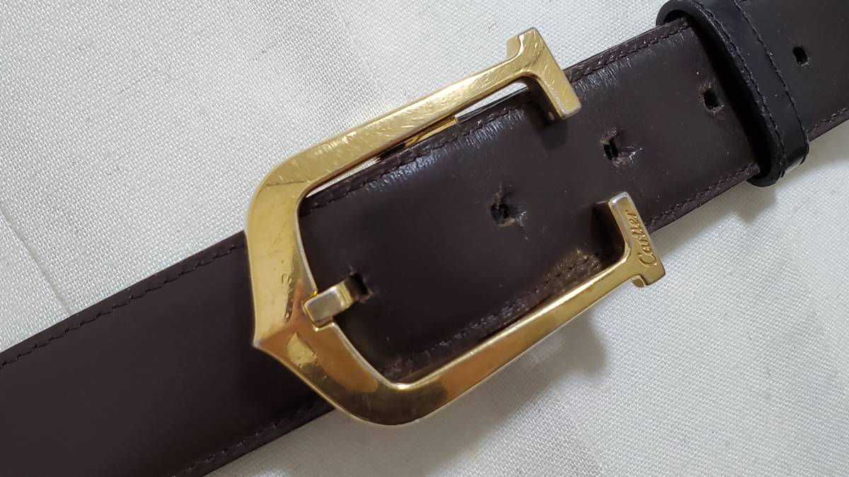正規 カルティエCartier アルディロン ロングCロゴバックル